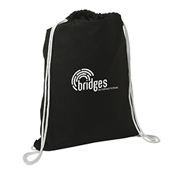 5 OZ. COTTON DRAWSTRING CINCH-UP BACKPACK