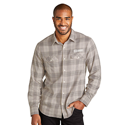 PORT AUTHORITY LONG SLEEVE OMBRE PLAID - MENS