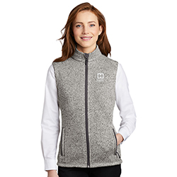 PORT AUTHORITY SWEATER FLEECE VEST - LADIES